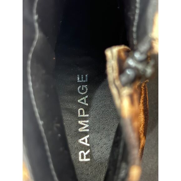 Rampage Leopard Animal Print Ram-Teeny Ankle Boots Pointed Toe Mid Heel Size 7 - Picture 8 of 8